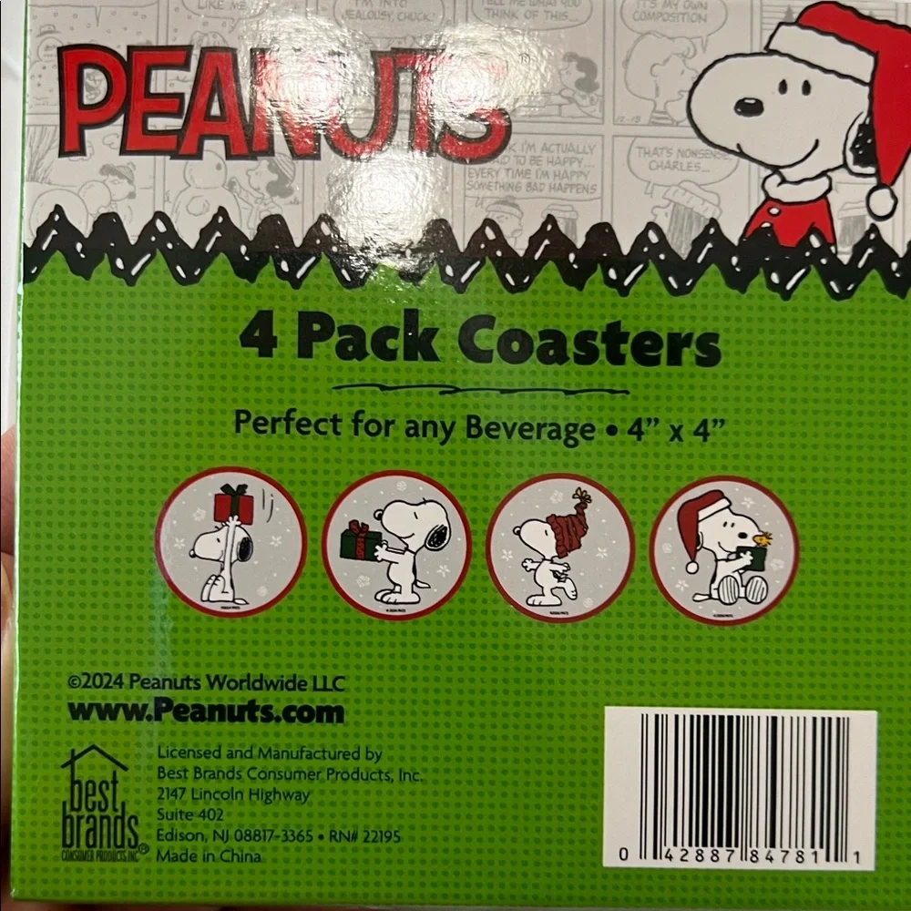Peanuts Holiday Coasters Sets (8 total) NWT - Picture 4 of 4